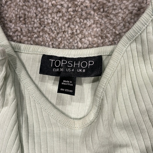 Topshop Ribbed Crop Tank Top - Picture 2 of 2